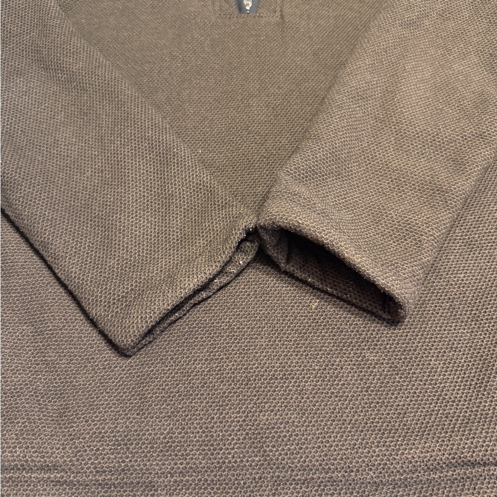 Orvis Brown Quarter-Zip Pullover - image 2